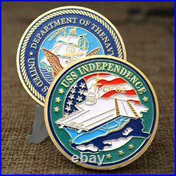 100Pcs U. S. Navy Aircraft Carrier Coin Metal Challenge Coins Collectible Gifts