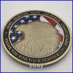 100 PCS Army Military Navy Armed Forces Veteran Family Challenge Coin