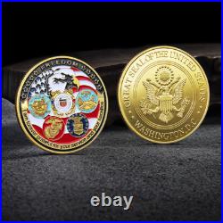 100 PCS Freedom Eagle Military Army USA Challenge Coin USAF Navy USMC