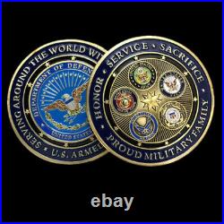 100 PCS Gift US Collection Militaria Challenge Coin Army Air Force Navy