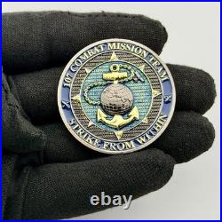 107 Combat Mission Team Challenge Coin Navy Cyber Intel Kraken