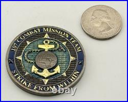 107 Combat Mission Team Challenge Coin Navy Cyber Intel Kraken