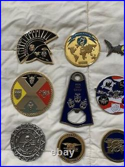 11 AUTHENTIC NAVY SEAL TEAM 2 4 10 5 18 Coins CPO CHIEF Naval Special Warfare