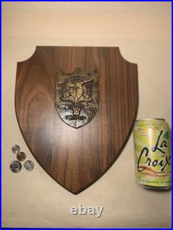 12 Bronze Challenge Coin Crest Submarine Wood Plaque USS Florida SSGN-728 Navy