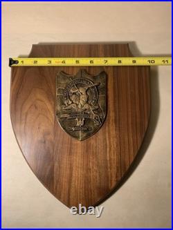 12 Bronze Challenge Coin Crest Submarine Wood Plaque USS Florida SSGN-728 Navy