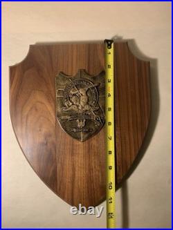 12 Bronze Challenge Coin Crest Submarine Wood Plaque USS Florida SSGN-728 Navy