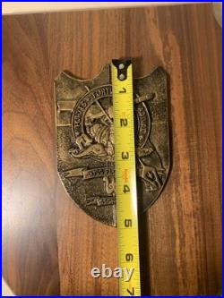 12 Bronze Challenge Coin Crest Submarine Wood Plaque USS Florida SSGN-728 Navy