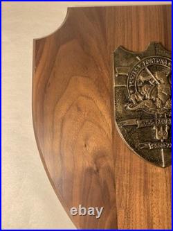 12 Bronze Challenge Coin Crest Submarine Wood Plaque USS Florida SSGN-728 Navy