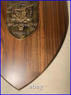 12 Bronze Challenge Coin Crest Submarine Wood Plaque USS Florida SSGN-728 Navy
