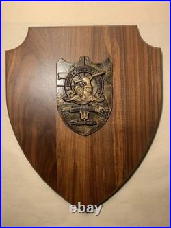 12 Bronze Challenge Coin Crest Submarine Wood Plaque USS Florida SSGN-728 Navy