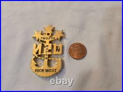 12th Master Chief Petty Officer of the Navy MCPON Rick West Challenge Coin
