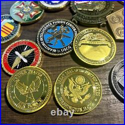 14 x Challenge Coins HUGE Lot Set USAF Navy FBI, NSA, MP Military Sniper & More