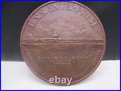 1960 USS Enterprise Launching Commissioning Medal Challenge Coin Newport News VA
