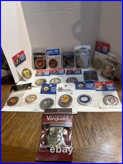 19 Challenge Coins USMC And Navy Vanguard
