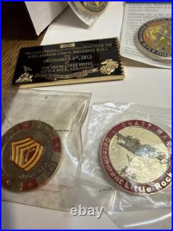 19 Challenge Coins USMC And Navy Vanguard