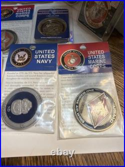 19 Challenge Coins USMC And Navy Vanguard