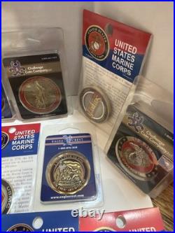 19 Challenge Coins USMC And Navy Vanguard