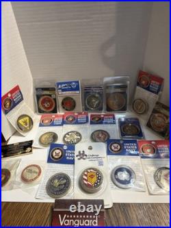 19 Challenge Coins USMC And Navy Vanguard