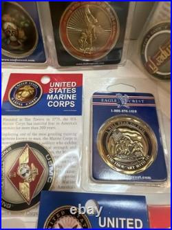 19 Challenge Coins USMC And Navy Vanguard