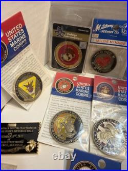 19 Challenge Coins USMC And Navy Vanguard