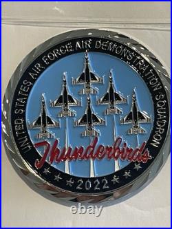 2022 USAF Thunderbirds & US Navy Blue Angels Challenge Coin Set F-16 FA-18 C-130