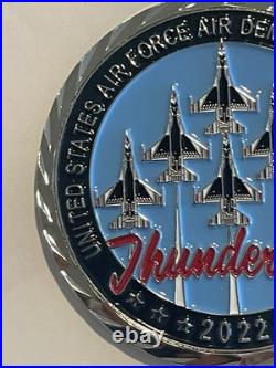 2022 USAF Thunderbirds & US Navy Blue Angels Challenge Coin Set F-16 FA-18 C-130