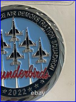 2022 USAF Thunderbirds & US Navy Blue Angels Challenge Coin Set F-16 FA-18 C-130