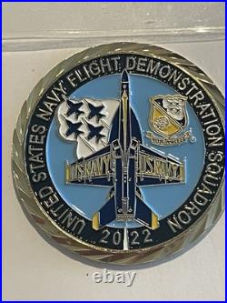 2022 USAF Thunderbirds & US Navy Blue Angels Challenge Coin Set F-16 FA-18 C-130