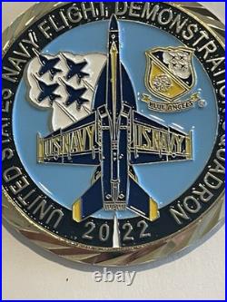 2022 USAF Thunderbirds & US Navy Blue Angels Challenge Coin Set F-16 FA-18 C-130