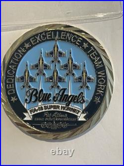 2022 USAF Thunderbirds & US Navy Blue Angels Challenge Coin Set F-16 FA-18 C-130