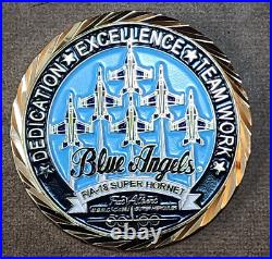 2022 US Navy BLUE ANGELS Flight Demonstration Squadron Challenge Coin F/A 18