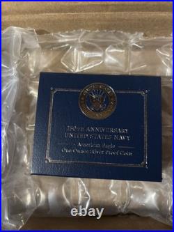 250th Anniversary US Navy Privy Mark American Eagle One Ounce Silver Proof Coin