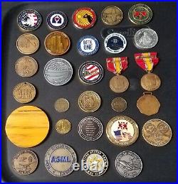 29 Coins Challenge Coin lot set Collection Military Medals US See ALL Pics