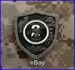 2 1/2 NAVY SEAL TEAM 2 CHIEF CPO COIN TWO NAVAL SPECIAL WARFARE RARE NEW low#46