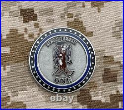 2 US NAVY SEAL TEAM ONE 1 COIN with platoons non chief cpo MINT