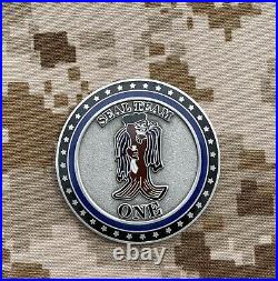 2 US NAVY SEAL TEAM ONE 1 COIN with platoons non chief cpo MINT