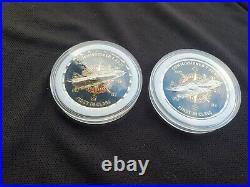 (2) US NAVY USS GERALD R. FORD CVN-78 Commissioning Coin