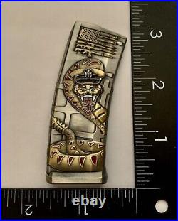 2nd Amendment Dont Tread USA Flag Navy CPO Gun Clip Challenge Coin NYPD CIA FBI