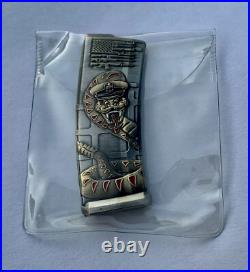 2nd Amendment Dont Tread USA Flag Navy CPO Gun Clip Challenge Coin NYPD CIA FBI