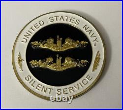 2pcs USN Navy Secrete Nuclear Submarine Warfare Silent Service Challenge Coin