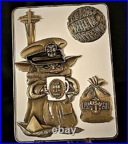 3.5 Navy USN Chief CPO Pride Challenge Coin ATG Pacnorwest Baby Yoda Star Wars