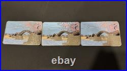 3 Japanese Road Signs USN Chief CPO Challenge Coins