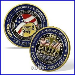 42Pcs Thank You Gift for Men Women Military Veterans Appreciation Challenge Coin