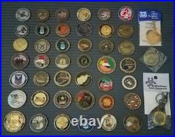 45 Coins Challenge Coin lot set Collection Military All Services US See ALL Pics
