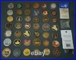 45 Coins Challenge Coin lot set Collection Military All Services US See ALL Pics