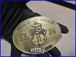 4 Greater New England USN FY 24 Chiefs Mess Challenge Coin RARE