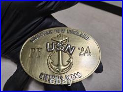 4 Greater New England USN FY 24 Chiefs Mess Challenge Coin RARE