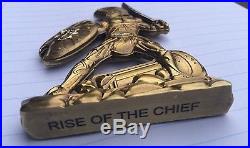 4 Navy Seal Team RISE OF THE CHIEF MESS SPARTAN CPO Challenge Coin #001 L. E