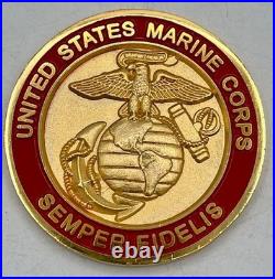 4 Star General Raymond G. Davis USMC MOH Recipient Challenge Coin