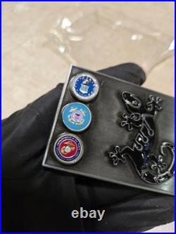 4 x 2 Heavy! Gecko Company Challenge Coin US Army Navy Marines RARE